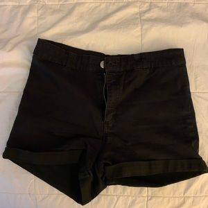Black high waisted  shorts US size 10 from H&M more like a small